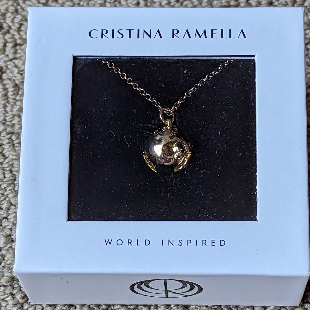 Cristina Ramella World Globe Necklace - NEW
